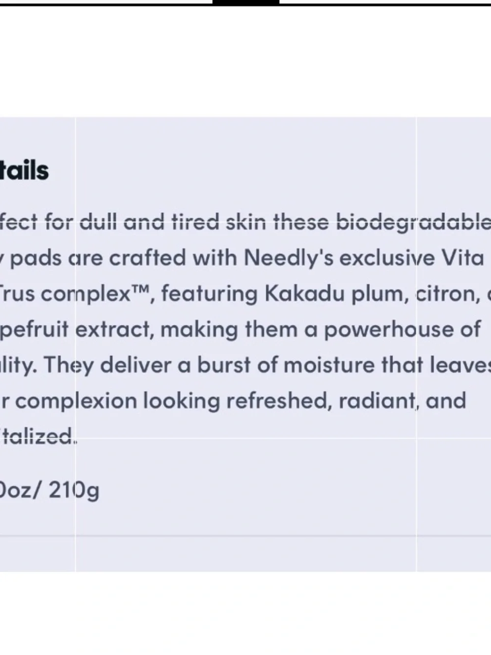 Needly Vita C Glow Jelly Pads – 60 pads NIB